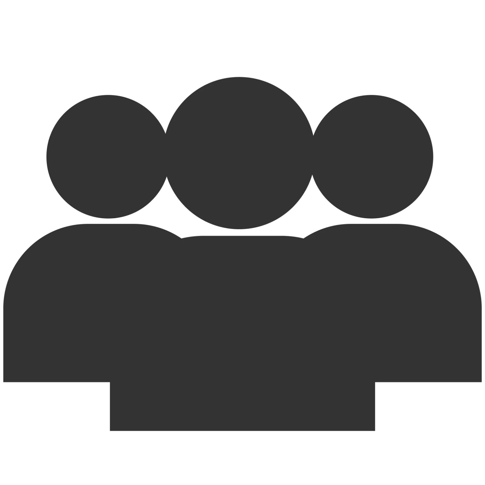 Three-Person Group Users Icon Free PNG