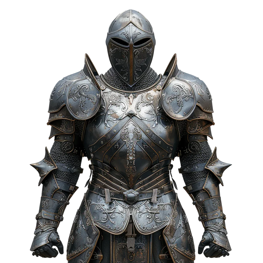 Ornate Medieval Knight Armor Free PNG