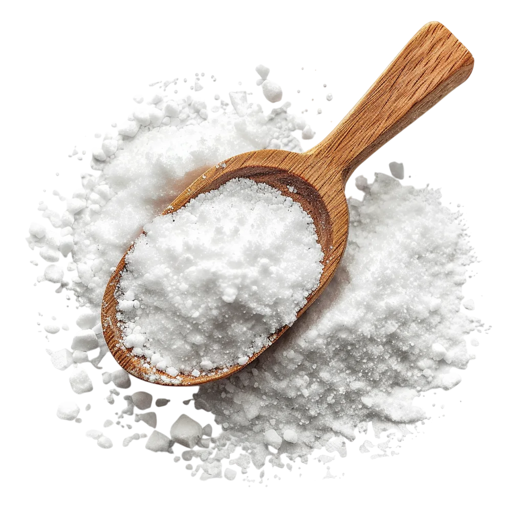 Wooden Spoon Filled with Coarse Salt Free PNG