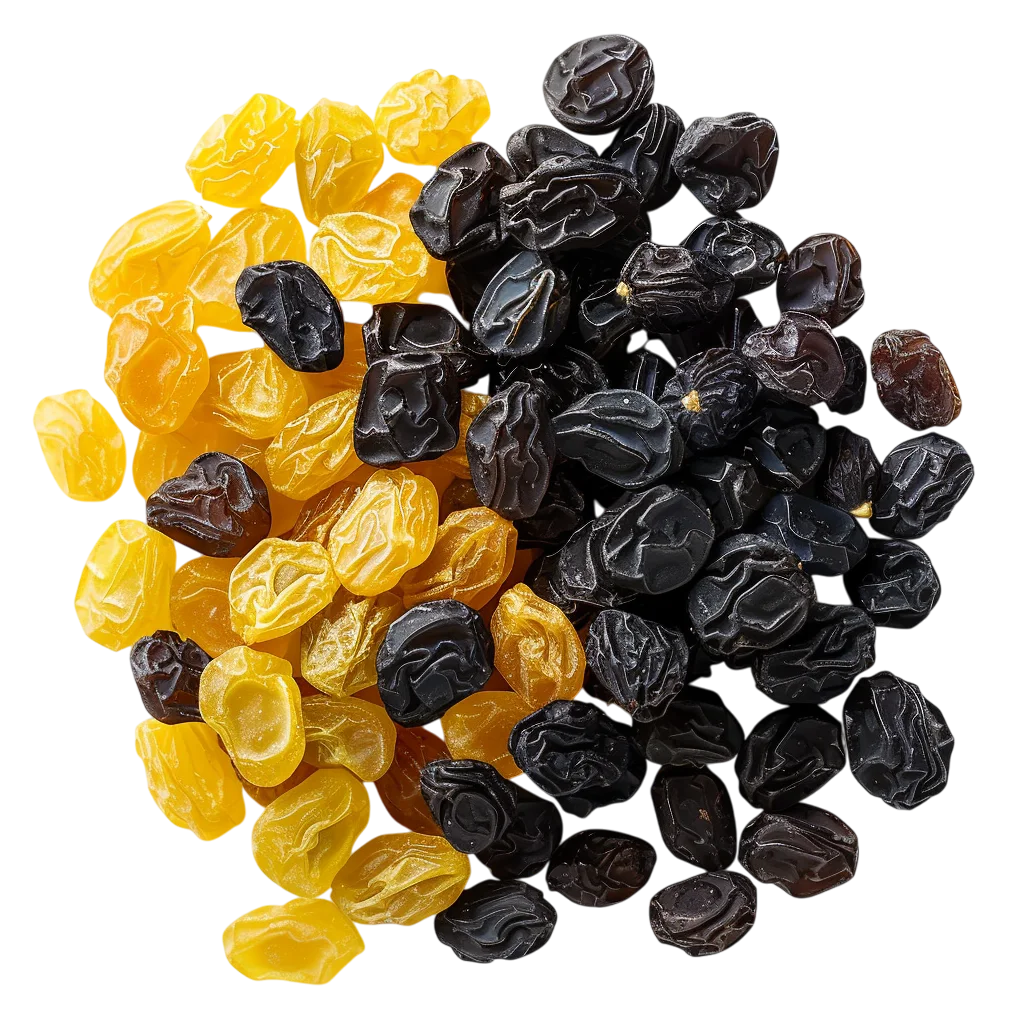 Golden and Dark Raisins Pile – Free PNG