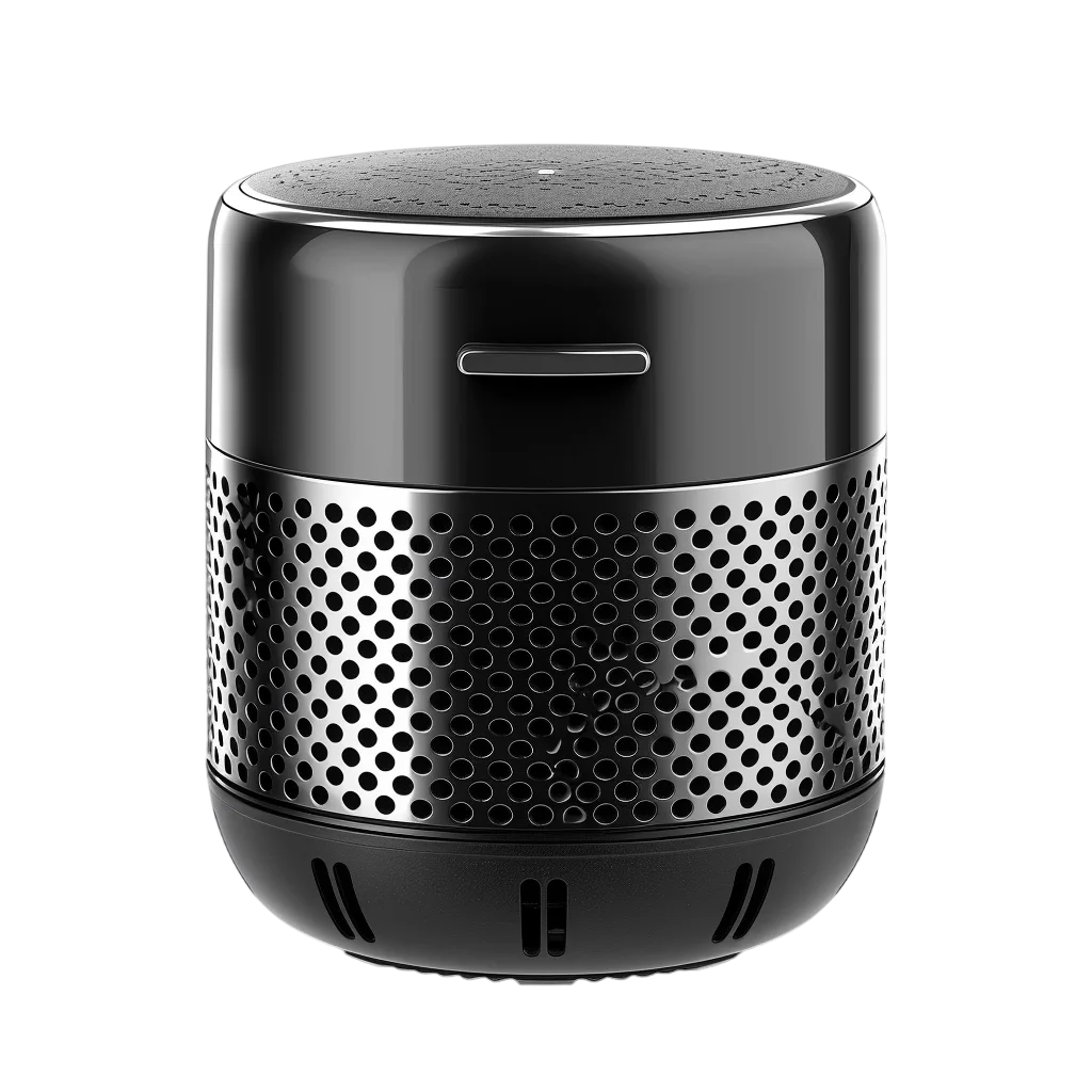 Black and Silver Cylindrical Electronic Device Free PNG