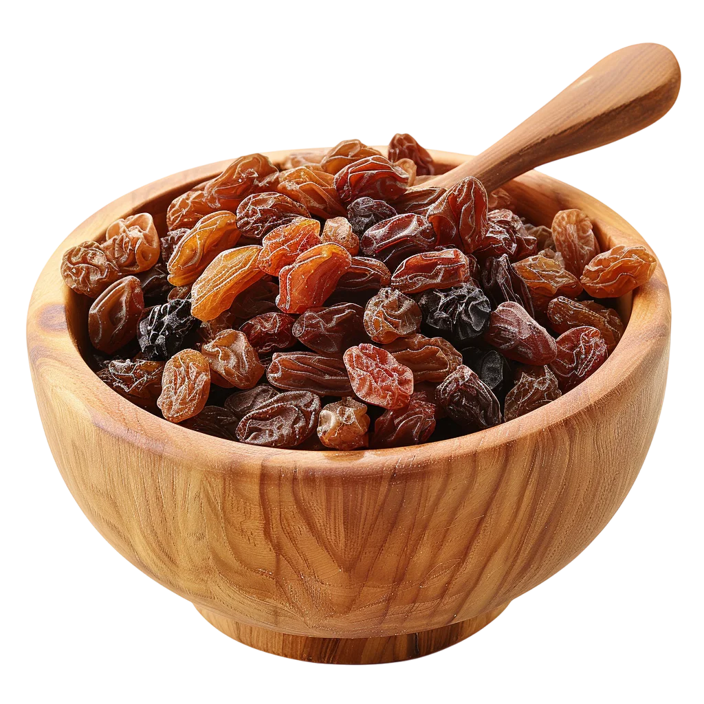 Wooden Bowl of Dried Dates with Spoon | Free PNG