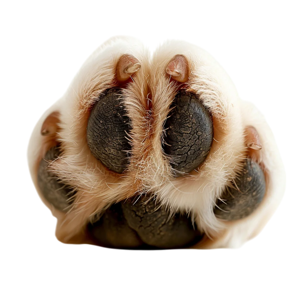 Fluffy Dog Paw Close-Up Free PNG