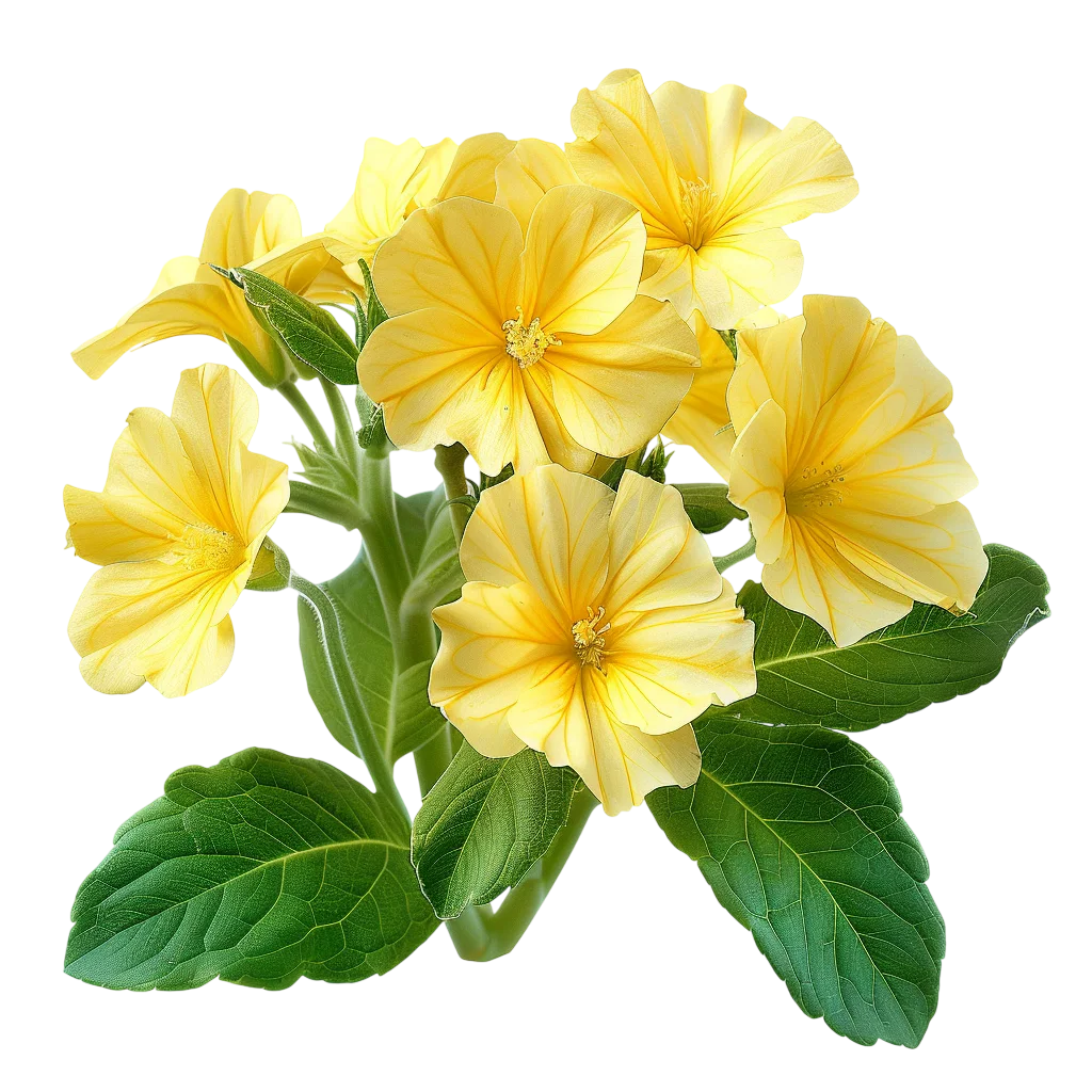 Yellow Flowers and Green Leaves Free PNG