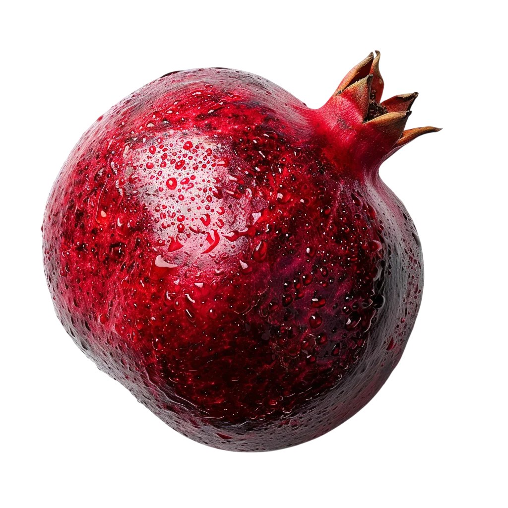 Glossy Water-Dappled Pomegranate Free PNG