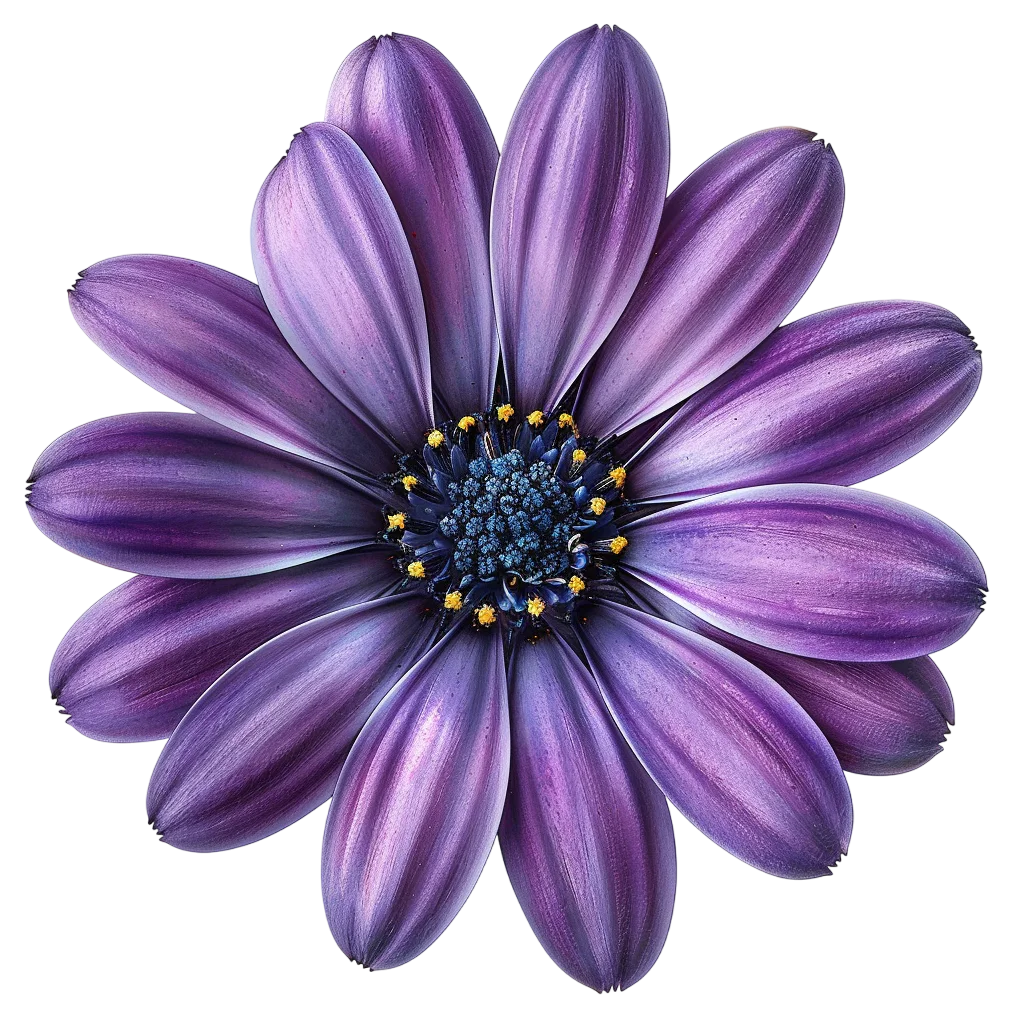 Purple Daisy-Like Flower Free PNG