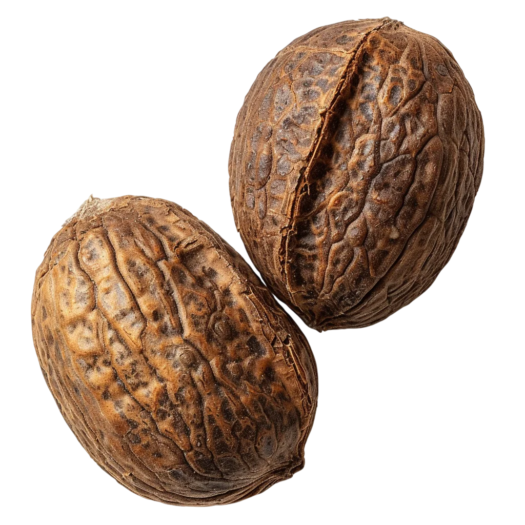 Two Whole Nutmegs Free PNG