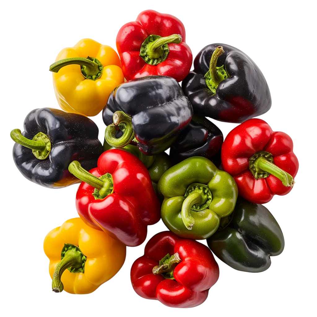 Free PNG of Colorful Bell Peppers