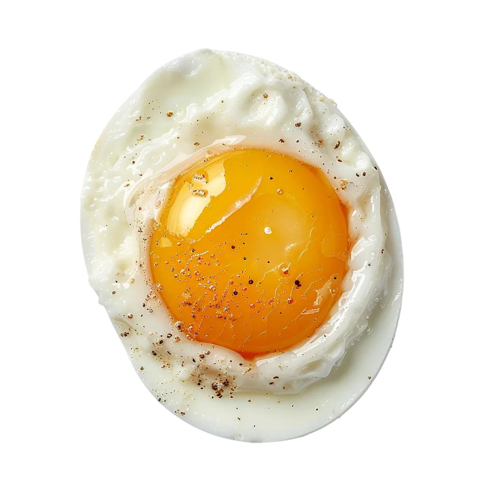 Sunny-Side-Up Fried Egg with Pepper – Free PNG