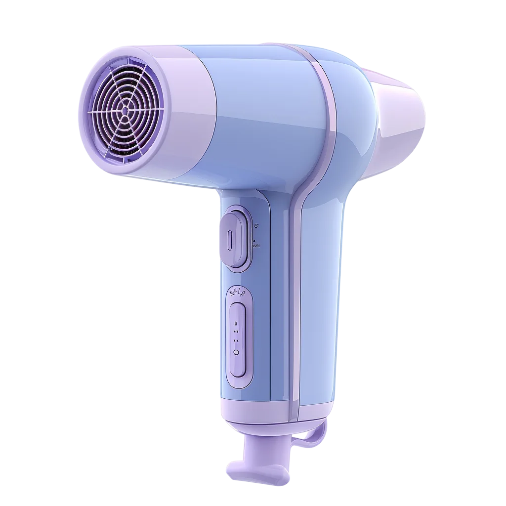 Blue and Lavender Hair Dryer Free PNG