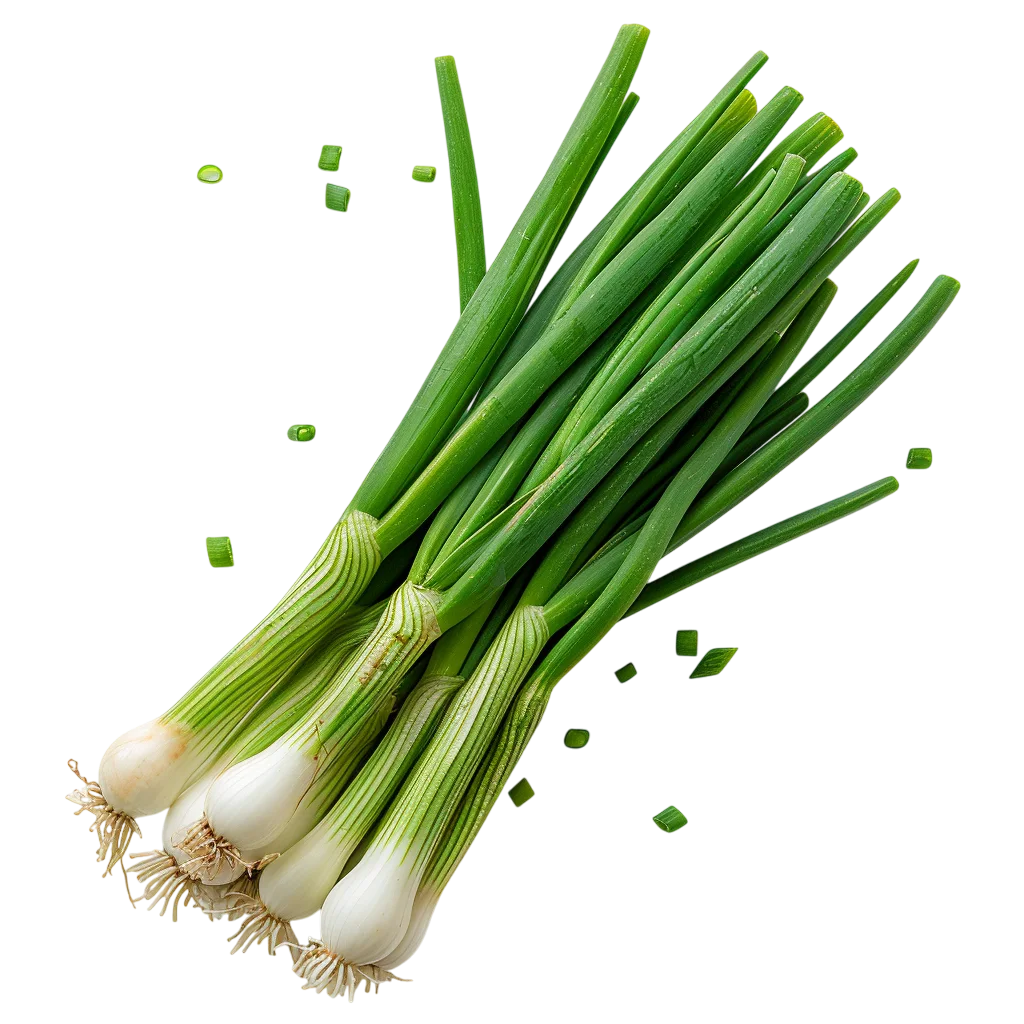 Fresh Green Onions with Chopped Pieces | Free PNG