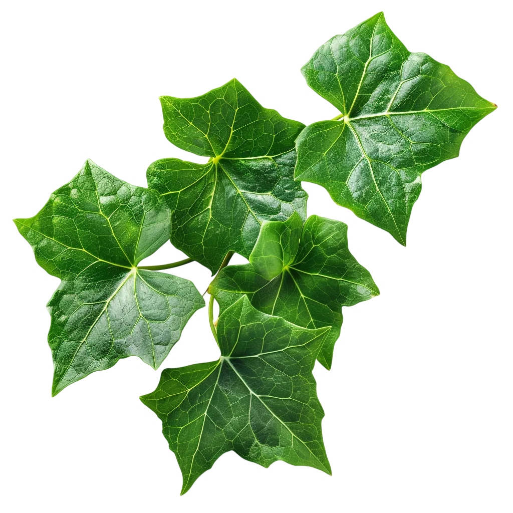 Green Ivy Leaves Cluster Free PNG