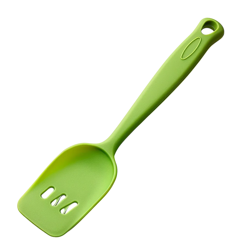 Green Slotted Kitchen Turner Spatula | Free PNG