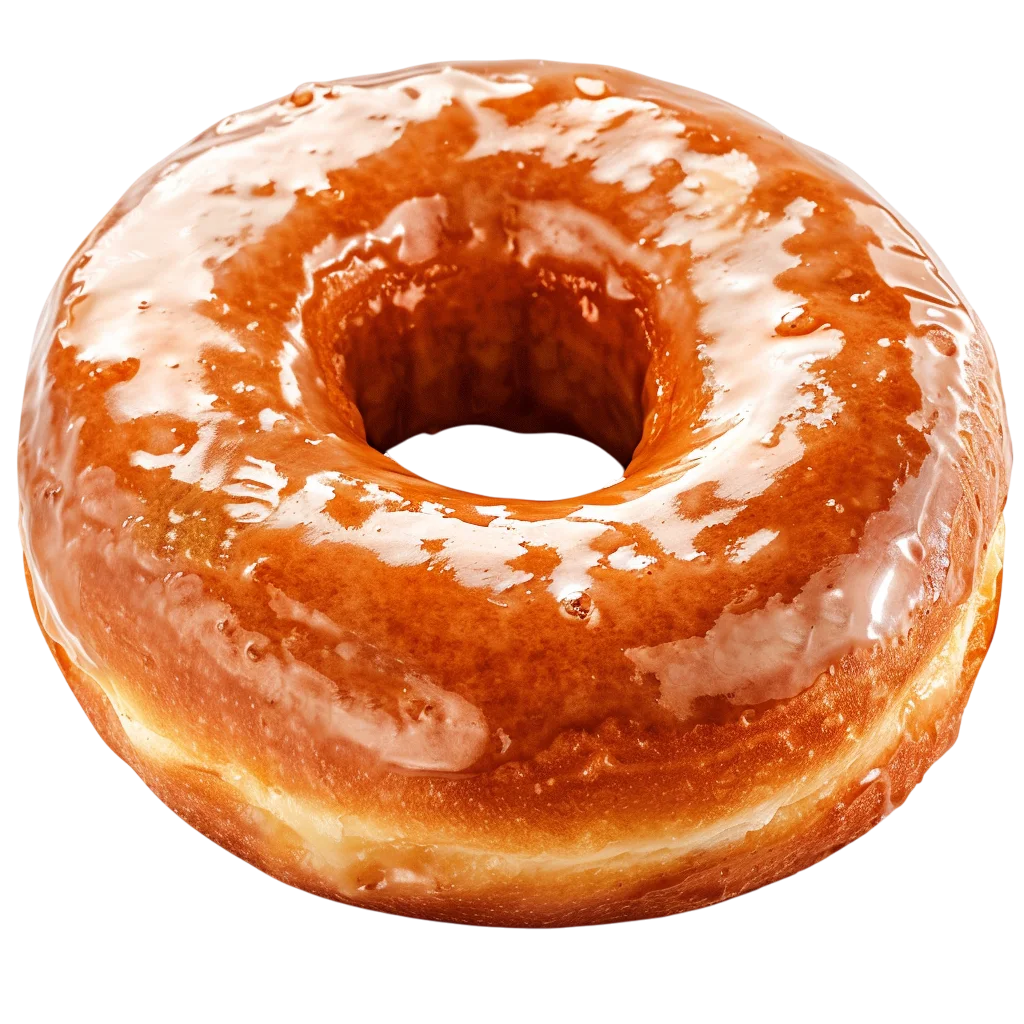 Glossy Glazed Ring Donut Free PNG