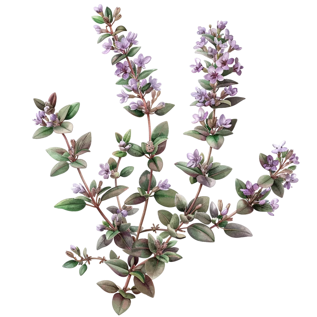 Lavender Blossoming Botanical Branches Free PNG