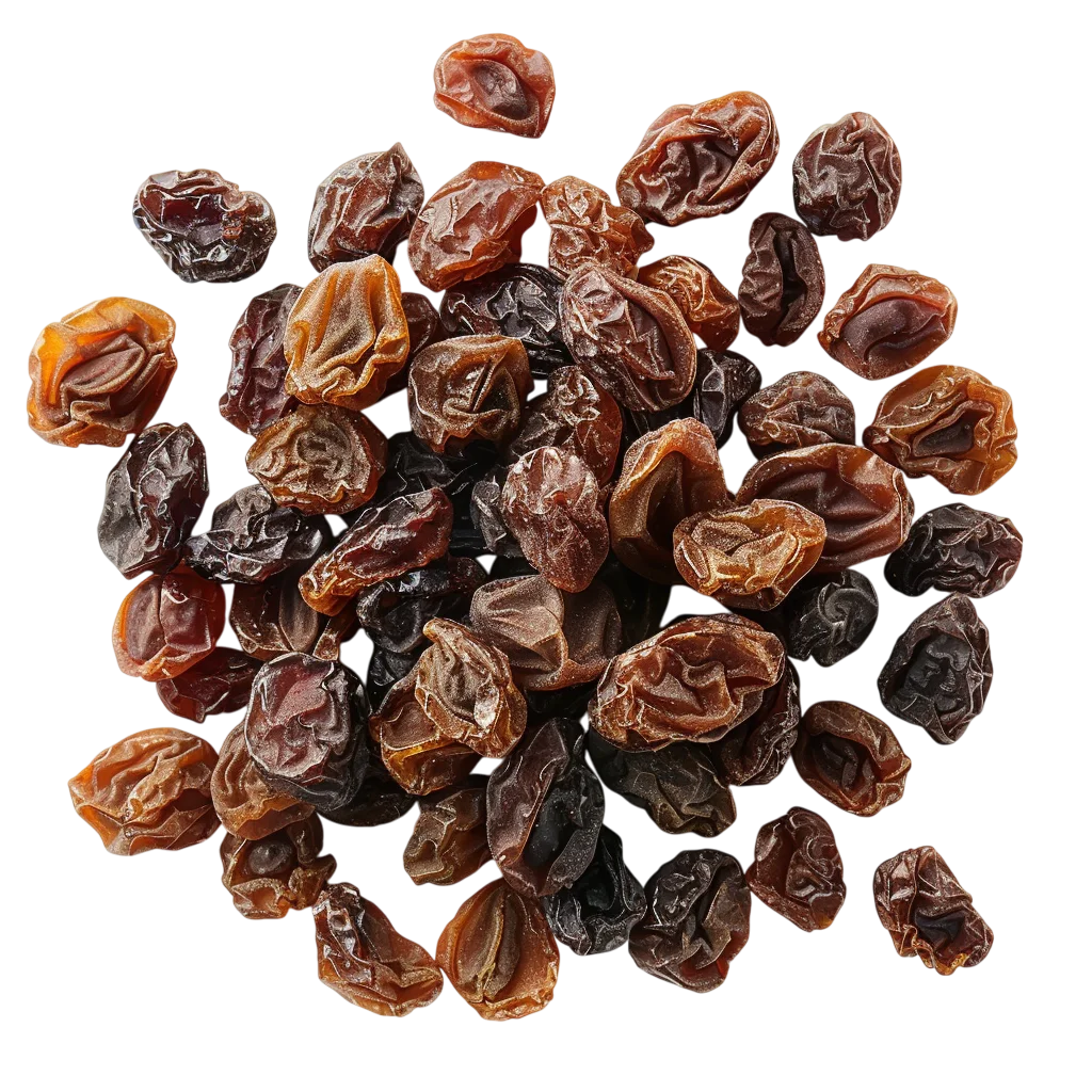 Pile of Wrinkled Brown Dried Dates Free PNG
