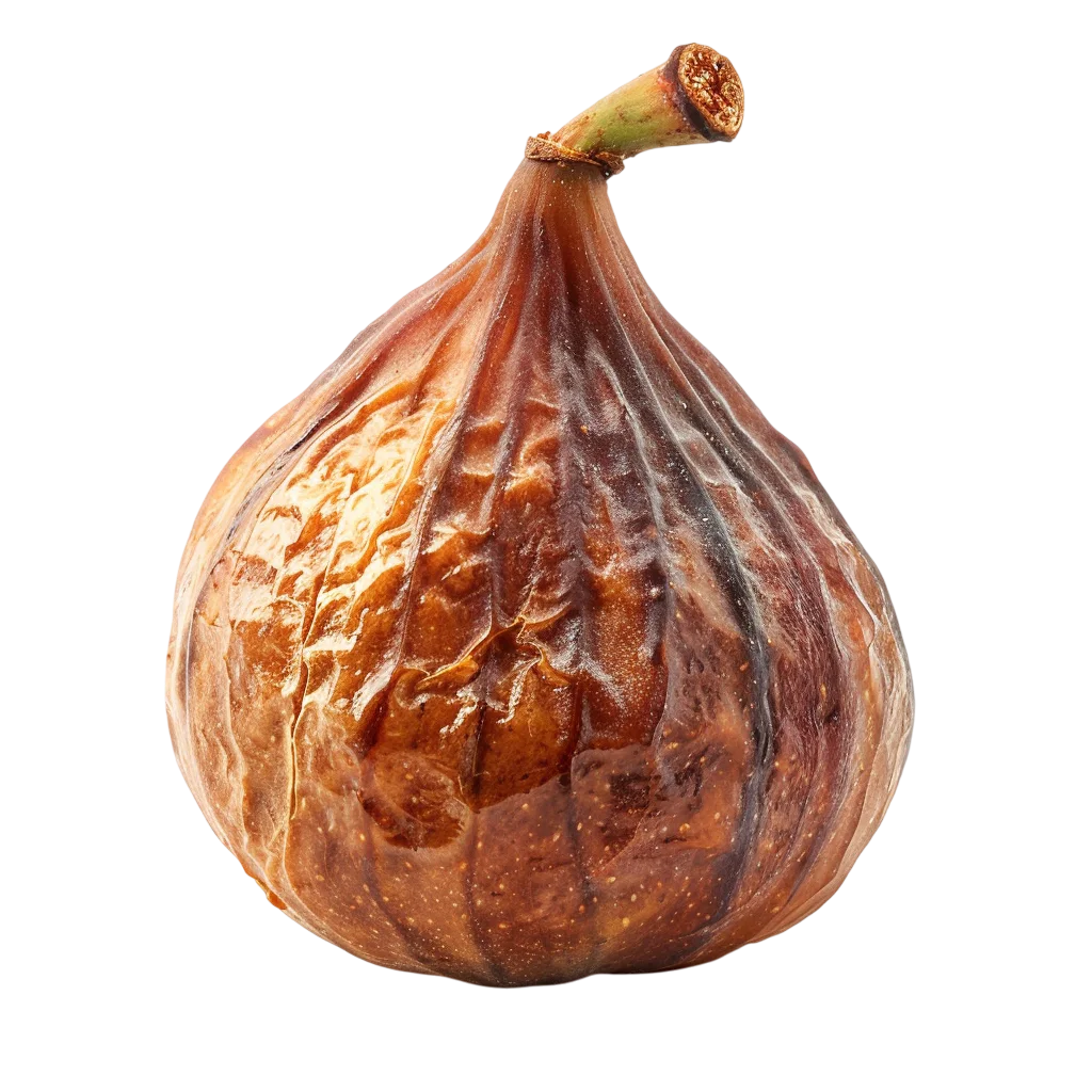 Whole Dried Fig with Stem – Free PNG