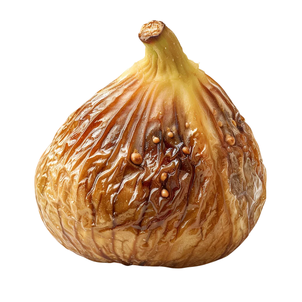 Glossy Brown Fig Fruit Cutout Free PNG