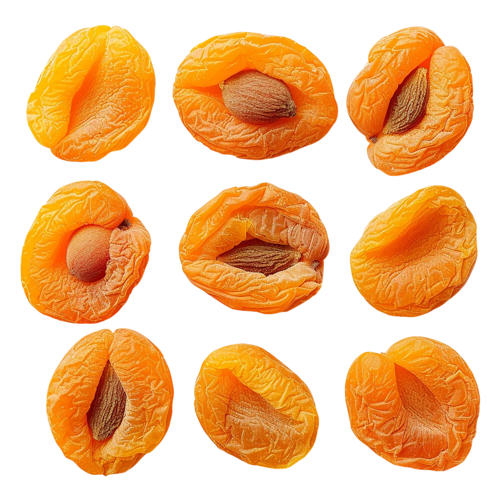 Dried Apricot Halves with Pits | Free PNG