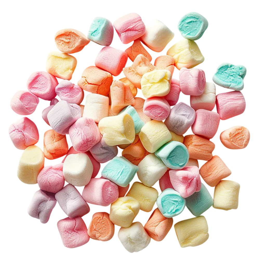 Pastel Assorted Marshmallows Pile – Free PNG