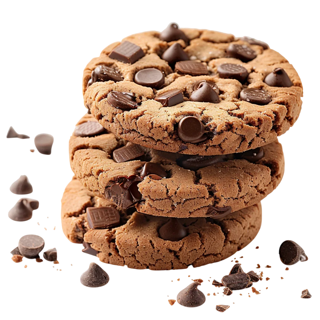 Stack of Chocolate Chunk Cookies with Free PNG