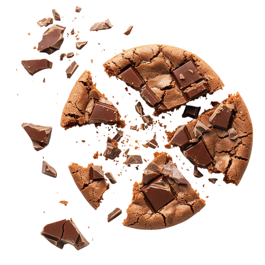 Exploding Chocolate Chunk Cookies Free PNG