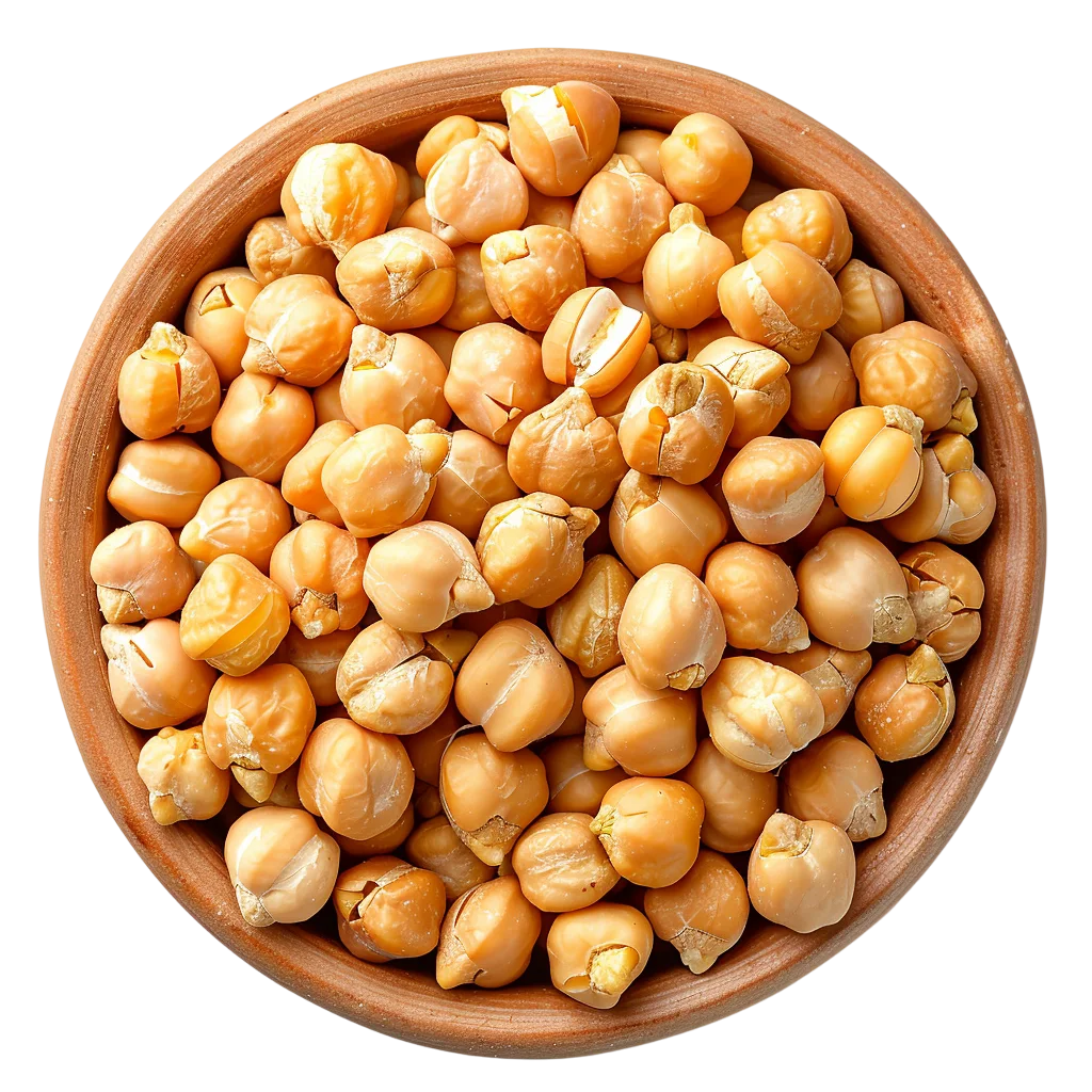 Bowl of Chickpeas on a Terracotta Dish | Free PNG